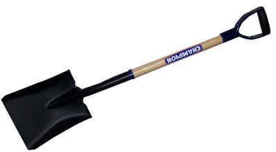 CHAMPION HEAVY SQUARE SHOVEL WOODEN