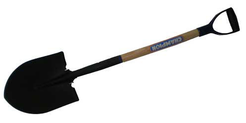 CHAMPION HEAVY ROUND SHOVEL WOODEN