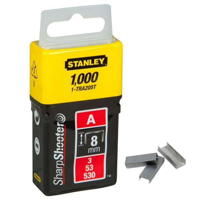 STANLEY STAPLES 8MM 1000PC