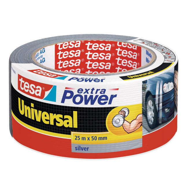 TESA CLOTH TAPE EXTRA POWER 25MX50MM GREY