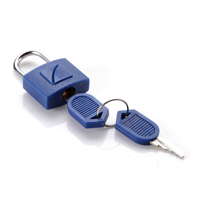 TRAVEL BLUE SUITCASE COLOURED PADLOCK X2