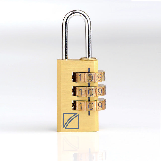 TRAVEL BLUE COMBINATION PADLOCK