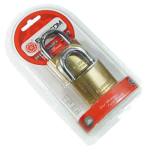 BLOSSOM 2PCS PADLOCK 40MM