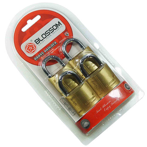 BLOSSOM 4PCS PADLOCK 40MM