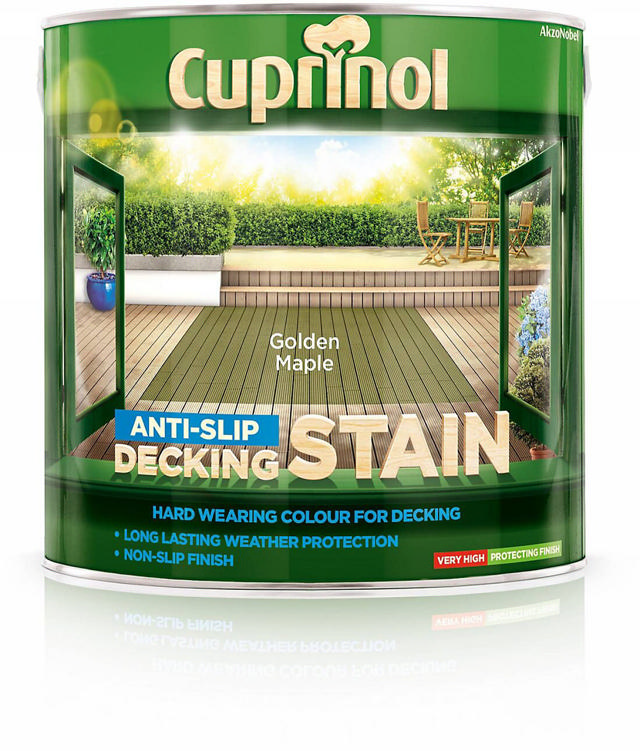 CUPRINOL GOLDEN MAPLE ULTRA TOUGH ANTI SLIP DECKING STAIN 2.5L