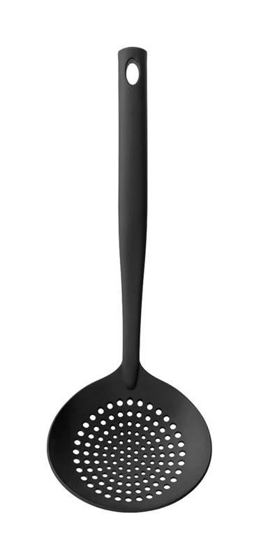 BRABANTIA SKIMMER/STRAINER SPOON, NON-STICK - BLACK LINE