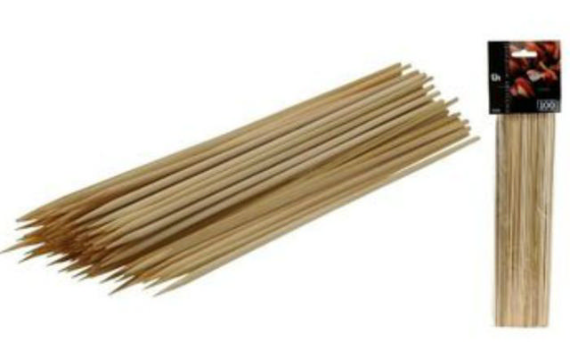 SKEWERS BAMBOO 100PCS 25CM