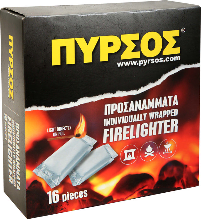 PYRSOS FIRELIGHTER 16PCS