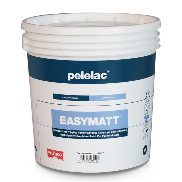 PELELAC EASYMATT® ΠΛΑΣΤΙΚΟ ΧΡΩΜΑ SUPERWHITE P101 5L