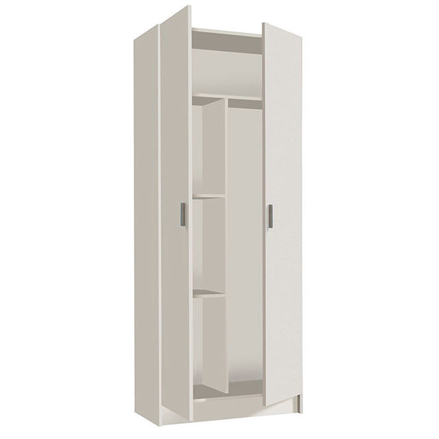 FORES CABINET 2DOORS WHITE 73Χ37Χ180CM