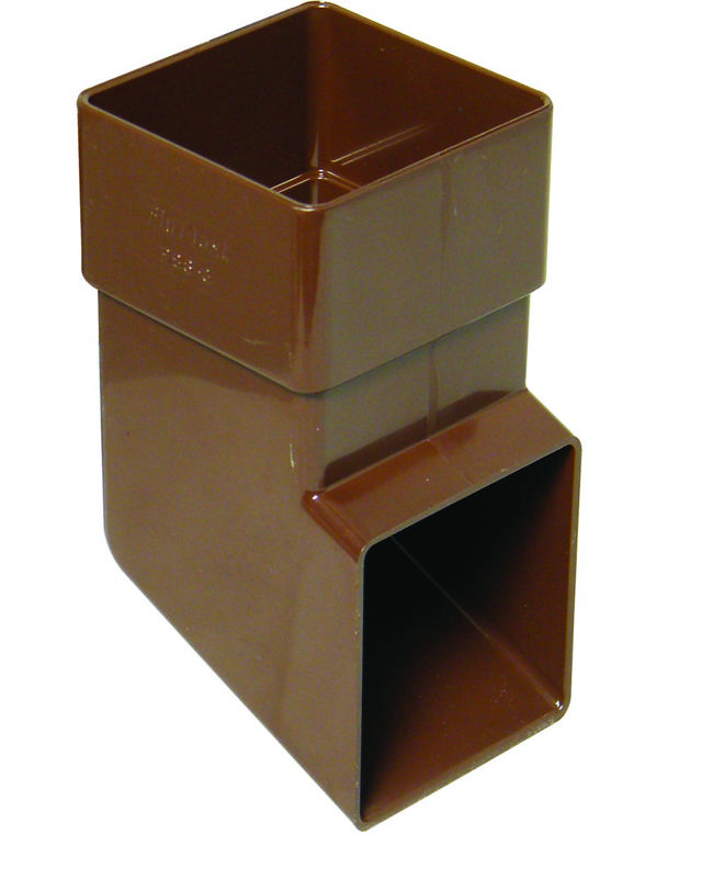 FLOPLAST  SQUARE GUTTER DOWNPIPE SHOE 65MM