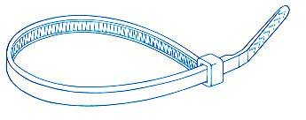 ELTECH CABLETIES 3.6x150mm WHITE