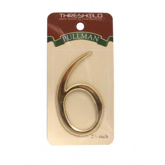 NUMBER 6 - 65MM SILVER - SELFADHESIVE