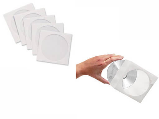 VERBATIM CD/DVD PAPER SLEEVES 100PCS