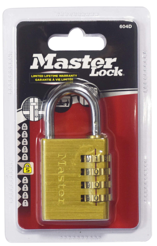 MASTERLOCK BRASS COMBINATION 40X21 