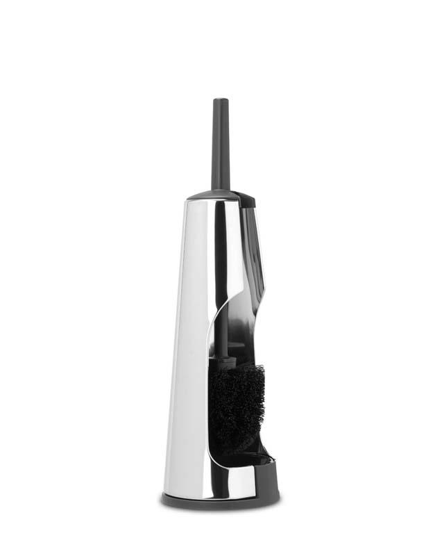 BRABANTIA RENEW TOILET BRUSH AND HOLDER - MATT STEEL