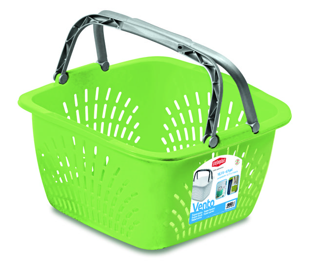 STEFANPLAST VENTO SQUARE LAUNDRY BASKET WITH HANDLES