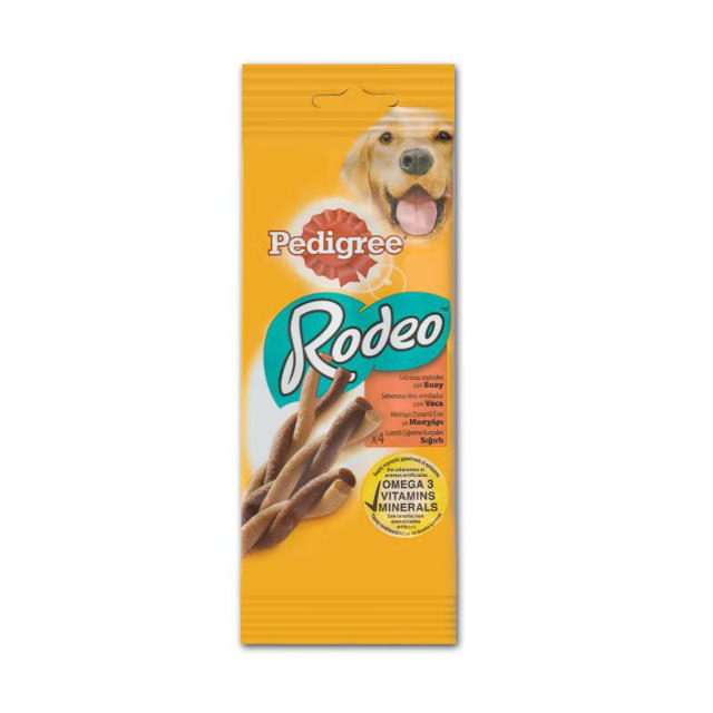 PEDIGREE RODEO DOG TREATS BEEF 4 PIECES 70G