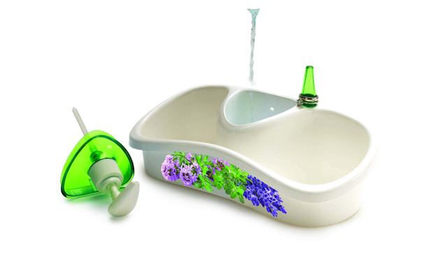 SNIPS SPONGE HOLDER WITH LIQUID SOAP DISPENSER