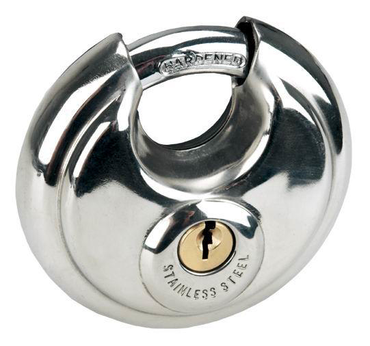 BLOSSOM PADLOCK 80MM CIRCLE S/STEEL 