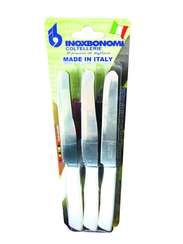 INOXBONOMI TABLE KNIFE 6PCS-30006B WHITE