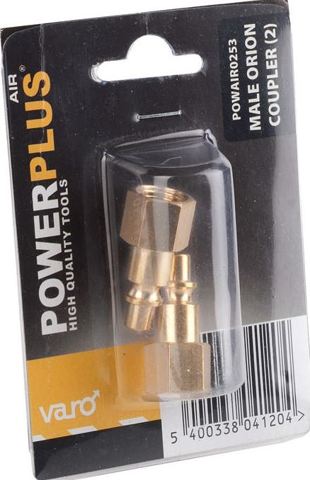 POWERPLUS POWAIR0253 2X MALE ORION COUPLINGS