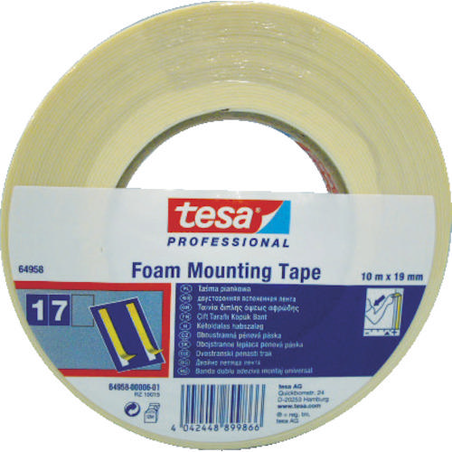 TESA DOUBLE-FACE FOAM 10MX19MM