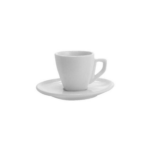 DWELL CUP & SAUCER 110ML 2PCS WHITE