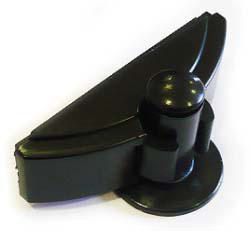 DOOR STOPPER PLASTIC BLACK