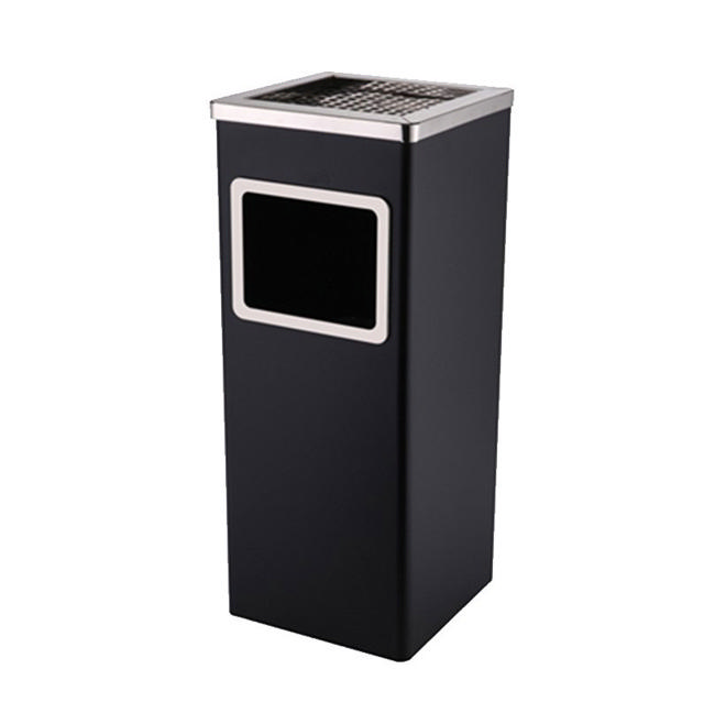 HOMESTAR SQUARE METAL ASH BIN 24X24X62CM