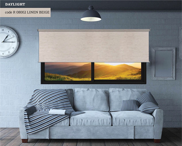 ROLLER BLIND DAYLIGHT LINEN BEIGE 100X160CM