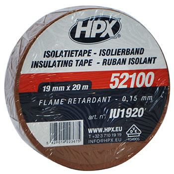 HPX INSULATING TAPE BROWN 19MMX20MM