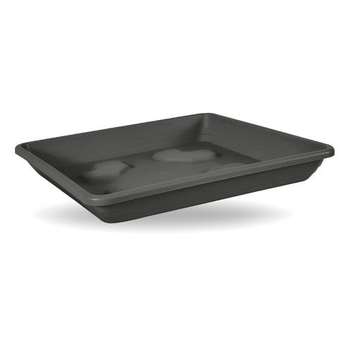 VECA PLASTIC PLATE SQUARE 25X25CM ANTHRACITE