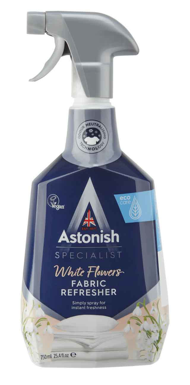 ASTONISH SPECIALIST FABRIC REFRESHER WHITE FLOWERS 750ML