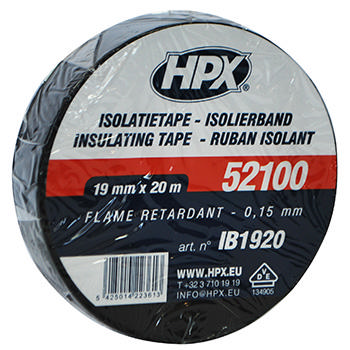 HPX INSULATING TAPE BLACK 19MMX20MM