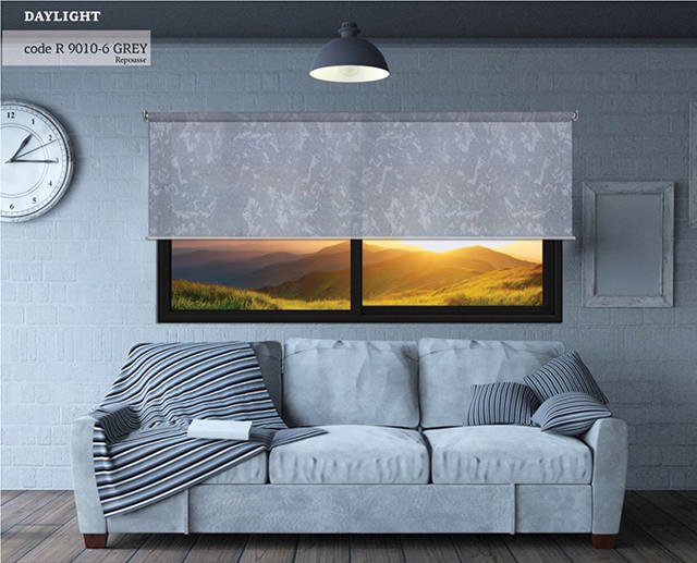 ROLLER BLIND DAYLIGHT GRAY REPOUSSE 120X270CM