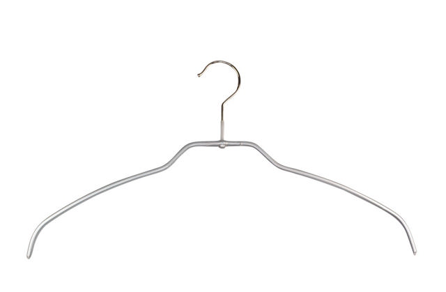 MAWA CLOTHES HANGER SILHOUETTE LIGHT SILVER 4PCS