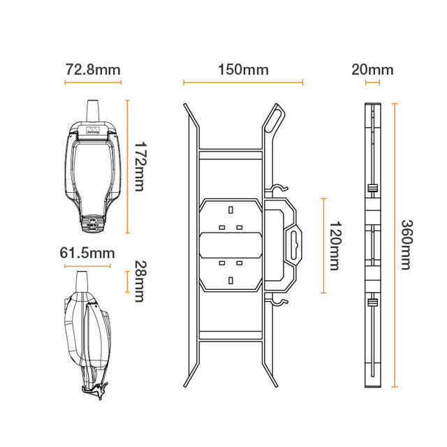 BG MASTERPLUG 13A EXTENTION LEAD FOR OUTDOOR USE