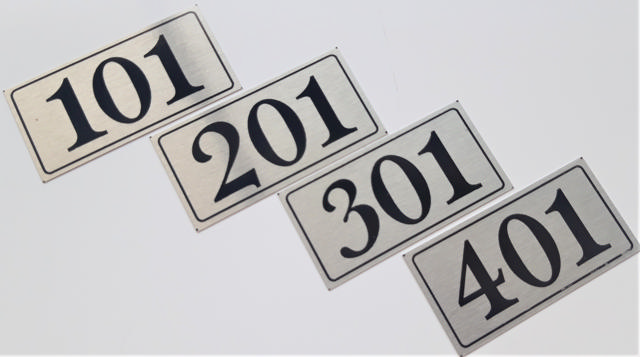 SILVER TRIPLE FLAT NUMBERS