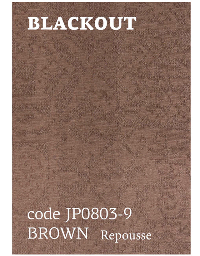 ROLLER BLIND BLACKOUT BROWN REPUSSE 100X160CM