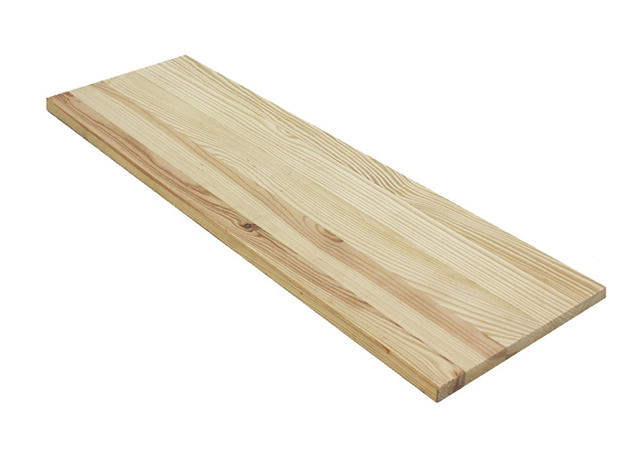 PINE WOOD SHELF REDWOOD 18 MM 80CM X 30CM