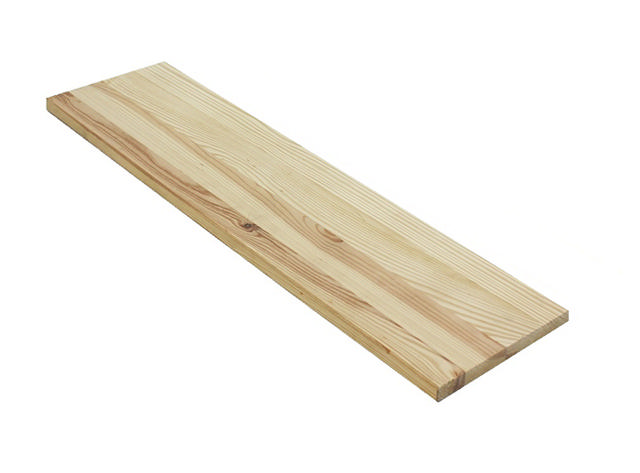 PINE WOOD SHELF REDWOOD 18MM 80CM X 20CM