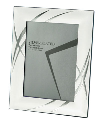 SILVER PHOTO FRAME 6''X8'' 15X20CM