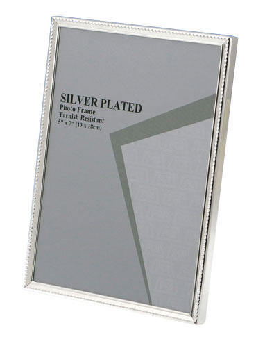 SILVER PHOTO FRAME 5''X7'' 13X18CM