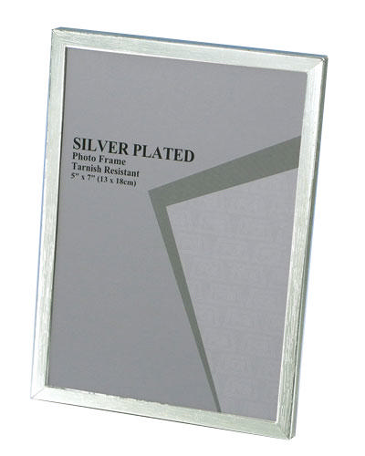 SILVER PHOTO FRAME 6''X8'' 15X20CM