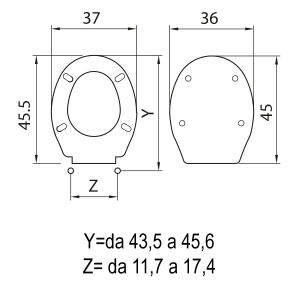 SANIPLAST TOILET SEAT Z-ZERO ANTIBACTERIAL