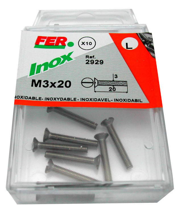 FER 3PCS INOX WOODSCREW 4,8x38