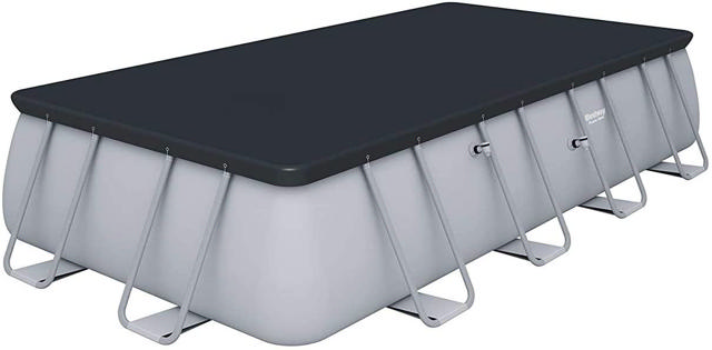 BESTWAY 56465 POWER STEEL ΣΕΤ ΠΙΣΙΝΑΣ ΟΡΘΟΓΩΝΙΟ ΜΕ ΠΛΑΙΣΙΟ 549CM X 274CM X 122CM