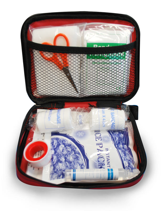 FIRST AID KIT RED BAG 