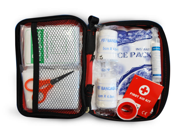 FIRST AID KIT RED BAG 